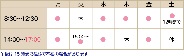 白崎医院 高岡 皮膚科 神経内科の診察時間