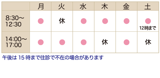 白崎医院 高岡 皮膚科 神経内科の診察時間